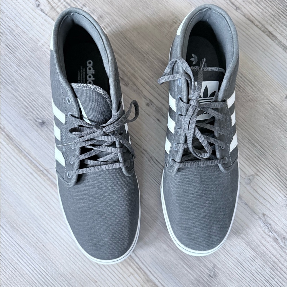 Adidas Gray High-Top Sneakers skate shoes size 13 - Picture 4 of 6